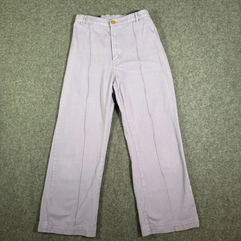 Big Bud Press Western Pants Lilac Purple High Waisted Cotton Straight Leg M